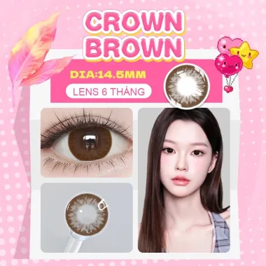 CROWN COLLECTION (CROWN BLACK) – Mẫu lens giãn tròng đỉnh cao 14.5mm từ Fresh Lady