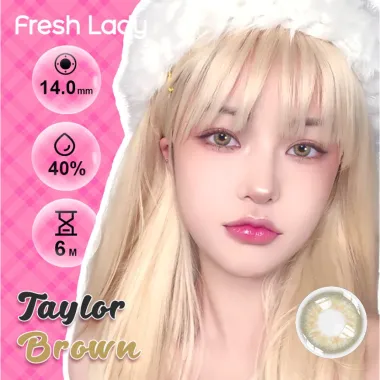 Lens 6 Tháng Fresh Lady - Miss Black giãn nhẹ 14.2mm (Giá 1 đôi)